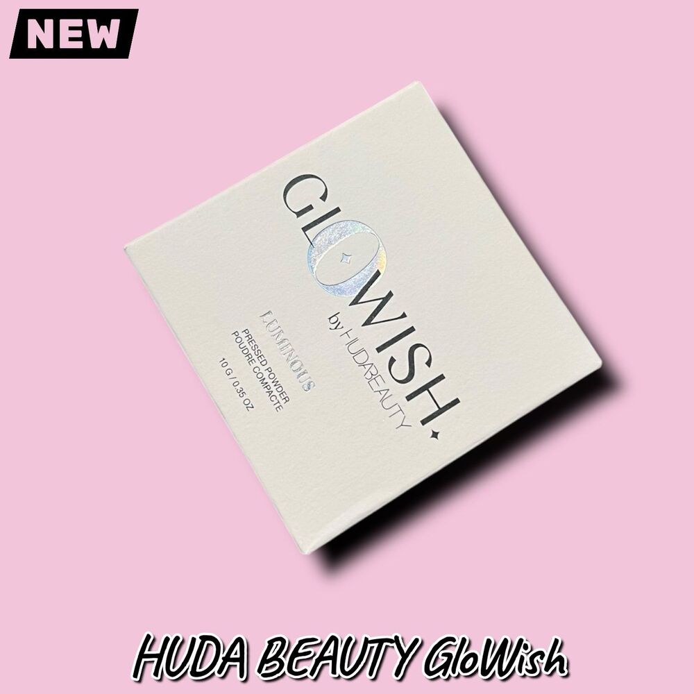 New NIB HUDA BEAUTY GloWish Luminous Pressed Powder – Shade 07 Tan Light - Picture 7 of 9